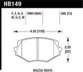 Disc Brake Pad - Hawk Performance HB149R.505 UPC: 840653078366