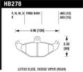 Disc Brake Pad - Hawk Performance HB278N.465 UPC: 840653033297