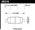 Disc Brake Pad - Hawk Performance HB370G.559 UPC: 840653074917
