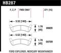 Disc Brake Pad - Hawk Performance HB287F.571 UPC: 840653012100