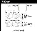 Disc Brake Pad - Hawk Performance HB260Z.670 UPC: 840653050355