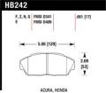Disc Brake Pad - Hawk Performance HB242F.661 UPC: 840653011622