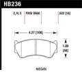 Disc Brake Pad - Hawk Performance HB236N.622 UPC: 840653031538