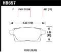 Disc Brake Pad - Hawk Performance HB657F.667 UPC: 840653062259