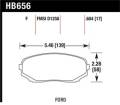 Disc Brake Pad - Hawk Performance HB656F.684 UPC: 840653062235