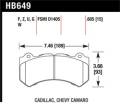 Disc Brake Pad - Hawk Performance HB649B.605 UPC: 840653069593