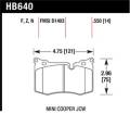 Disc Brake Pad - Hawk Performance HB640F.550 UPC: 840653061818