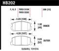 Disc Brake Pad - Hawk Performance HB202F.580 UPC: 840653011196