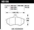 Disc Brake Pad - Hawk Performance HB190N.600 UPC: 840653031026