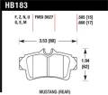 Disc Brake Pad - Hawk Performance HB183F.660 UPC: 840653010922