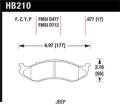 Disc Brake Pad - Hawk Performance HB210F.677 UPC: 840653011295
