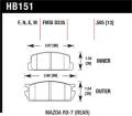 Disc Brake Pad - Hawk Performance HB151E.505 UPC: 840653071817