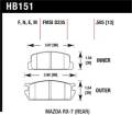 Disc Brake Pad - Hawk Performance HB151F.505 UPC: 840653010601