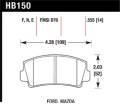 Disc Brake Pad - Hawk Performance HB150F.555 UPC: 840653010595
