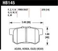 Disc Brake Pad - Hawk Performance HB145F.570 UPC: 840653010564
