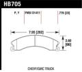 Disc Brake Pad - Hawk Performance HB705Y.776 UPC: 840653063751