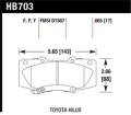 Disc Brake Pad - Hawk Performance HB703Y.665 UPC: 840653063263