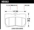 Disc Brake Pad - Hawk Performance HB562F.612 UPC: 840653015019