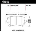 Disc Brake Pad - Hawk Performance HB553Z.652 UPC: 840653052304