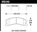 Disc Brake Pad - Hawk Performance HB446Y.725 UPC: 840653060477