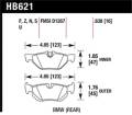 Disc Brake Pad - Hawk Performance HB621Z.638 UPC: 840653052823