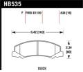 Disc Brake Pad - Hawk Performance HB535F.638 UPC: 840653014777