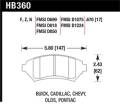 Disc Brake Pad - Hawk Performance HB360Z.670 UPC: 840653050751