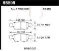 Disc Brake Pad - Hawk Performance HB599Z.616 UPC: 840653052700
