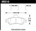 Disc Brake Pad - Hawk Performance HB510F.580 UPC: 840653014562