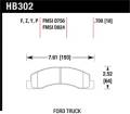 Disc Brake Pad - Hawk Performance HB302F.700 UPC: 840653012285