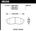 Disc Brake Pad - Hawk Performance HB268F.606 UPC: 840653062747