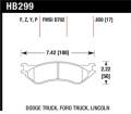 Disc Brake Pad - Hawk Performance HB299F.650 UPC: 840653012247