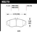 Disc Brake Pad - Hawk Performance HB270F.724A UPC: 840653013800