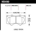 Disc Brake Pad - Hawk Performance HB490F.665 UPC: 840653014364