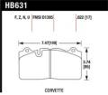 Disc Brake Pad - Hawk Performance HB631F.622 UPC: 840653061535