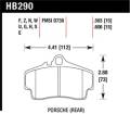 Disc Brake Pad - Hawk Performance HB290F.606 UPC: 840653012148