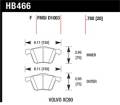 Disc Brake Pad - Hawk Performance HB477Y.610 UPC: 840653061801