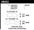 Disc Brake Pad - Hawk Performance HB252P.860 UPC: 840653040141