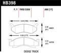 Disc Brake Pad - Hawk Performance HB398F.680 UPC: 840653013312