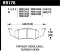 Disc Brake Pad - Hawk Performance HB176F.614 UPC: 840653010816