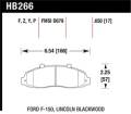 Disc Brake Pad - Hawk Performance HB266F.650 UPC: 840653011851