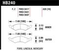 Disc Brake Pad - Hawk Performance HB240F.620 UPC: 840653011608