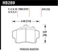 Disc Brake Pad - Hawk Performance HB289F.610 UPC: 840653012124