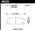 Disc Brake Pad - Hawk Performance HB326F.646 UPC: 840653012537