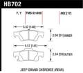 Disc Brake Pad - Hawk Performance HB702F.662 UPC: 840653063195