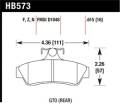 Disc Brake Pad - Hawk Performance HB573F.615 UPC: 840653015279