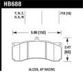 Disc Brake Pad - Hawk Performance HB688N.710 UPC: 840653062983