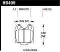 Disc Brake Pad - Hawk Performance HB499F.610 UPC: 840653014456