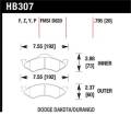 Disc Brake Pad - Hawk Performance HB307F.795 UPC: 840653012346