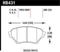 Disc Brake Pad - Hawk Performance HB431F.606 UPC: 840653013640